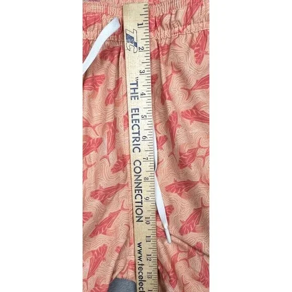 Huk Mens Orange Pursuit Volley Rooster Wake Mesh Liner Swim Trunks Size M - Picture 8 of 10